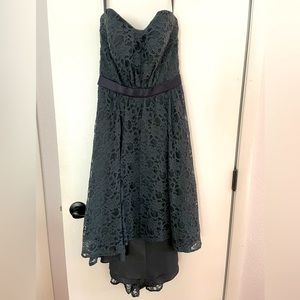 Cocktail dress/ bridesmaid. Charcoal gray.  Size 8. Morilee by Madeline Gardner